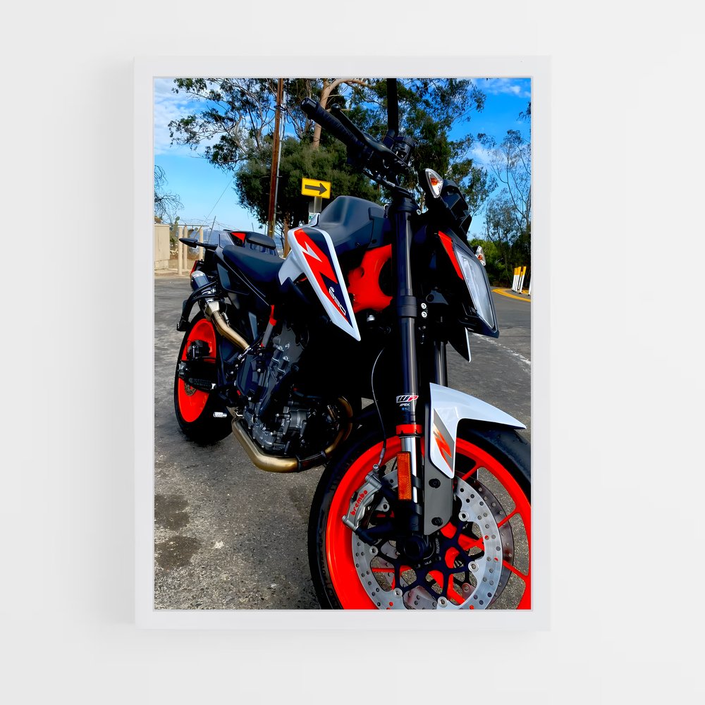 Poster magnifique duc r – affiche KTM Moto (vue 3)